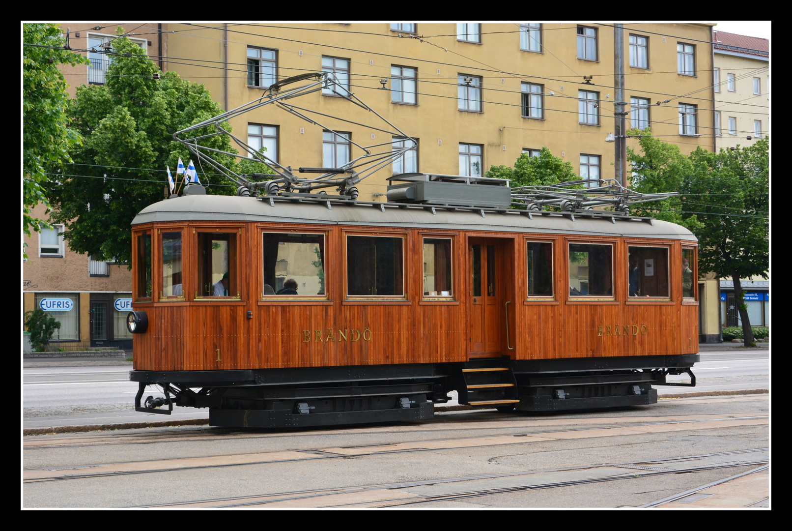 Helsinki (Finnland) Historische Straßenbahn 1 Foto & Bild bus