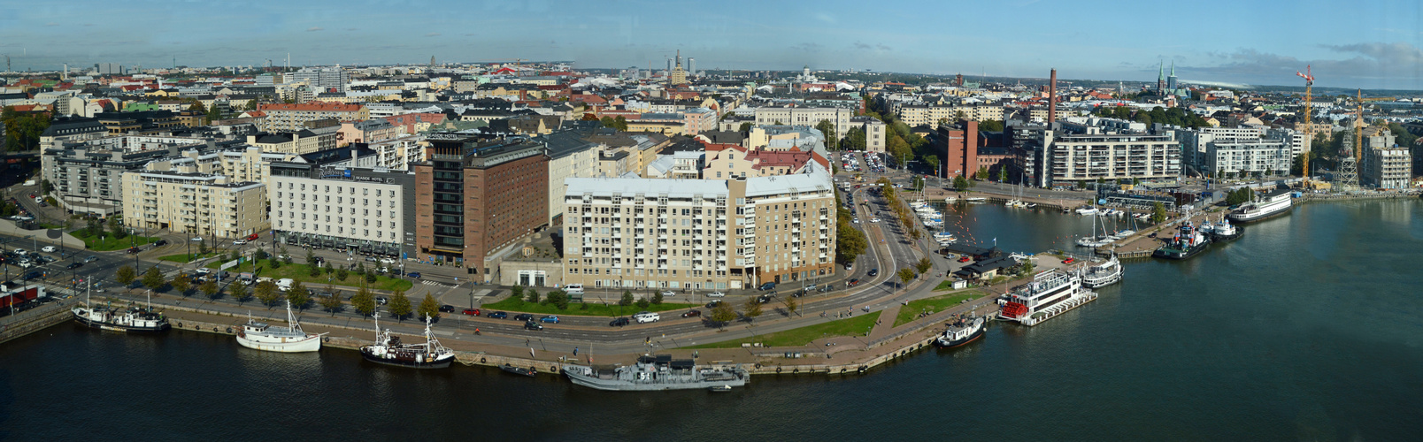 Helsinki, Hietalahti from up the hotel Glarion