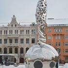 Helsinki, Kasarmintori, statue named look-out man