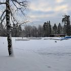 Helsinki, Pirkkola, Swimming pool on winter