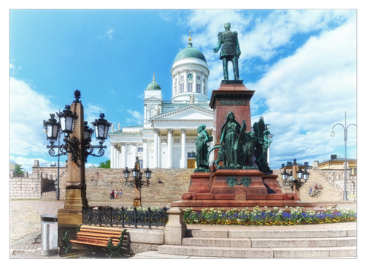 Helsinki Senatsplatz Foto & Bild bearbeitungs techniken