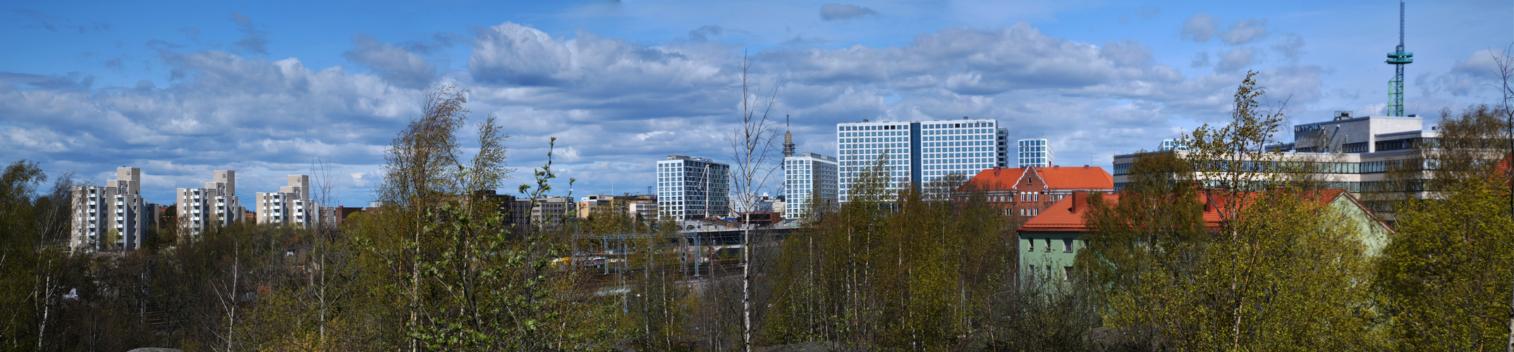 Helsinki, sight to Pasila from Alppila