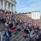 Helsinki, spectators on cityorientering competition