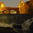 Helsinki, the dam at night