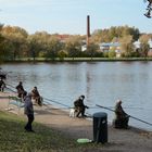 Helsinki, the fishermen on coast