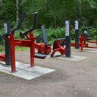 Helsinki, The gym on during the forest way