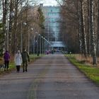 Helsinki, The park way on Munkkiniemi