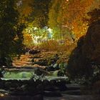 Helsinki, the river Vantaa at night