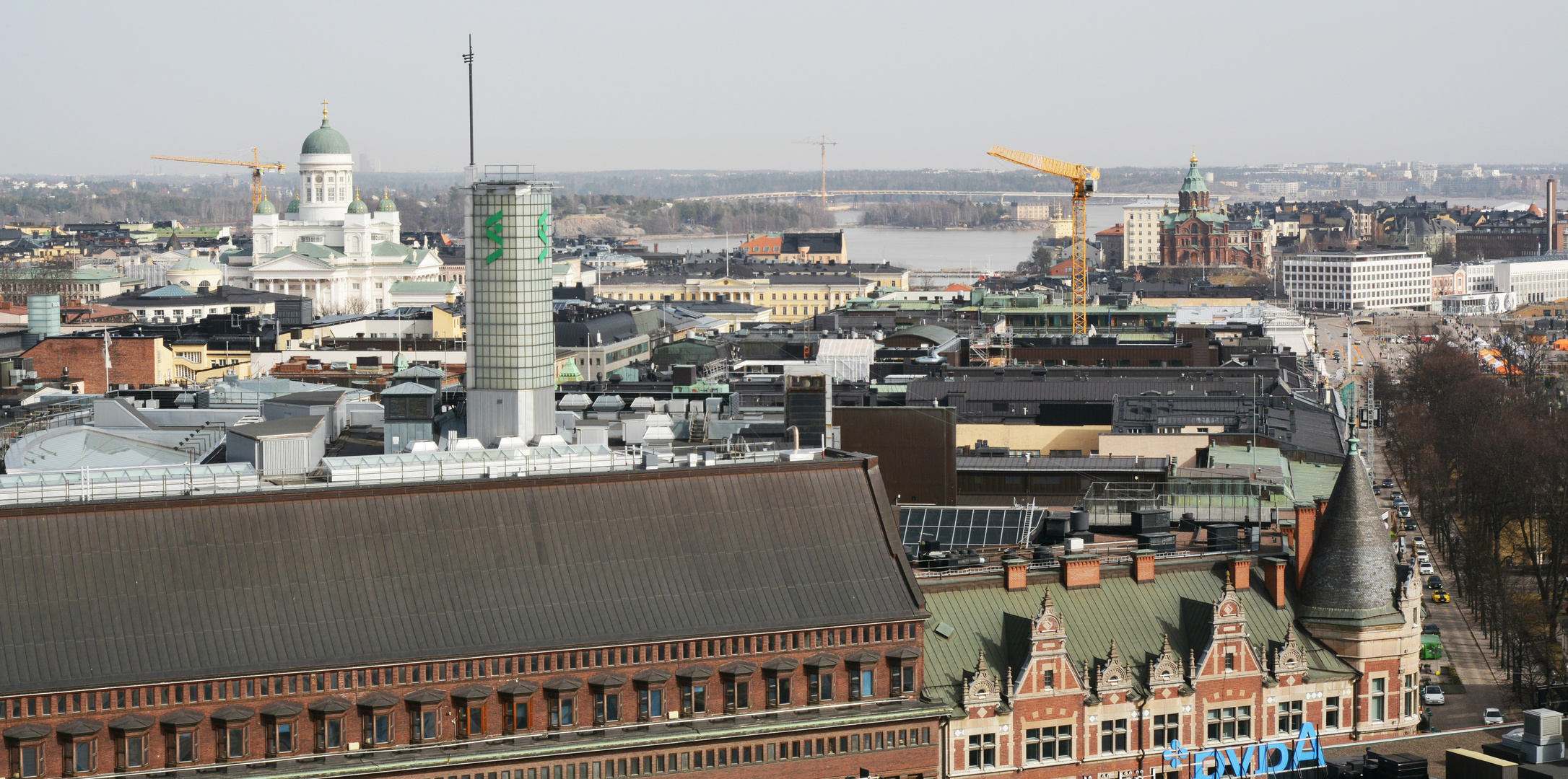 Helsinki, The sight from up of Hotel Torni