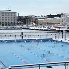 Helsinki, Winter swimmer on south harbor