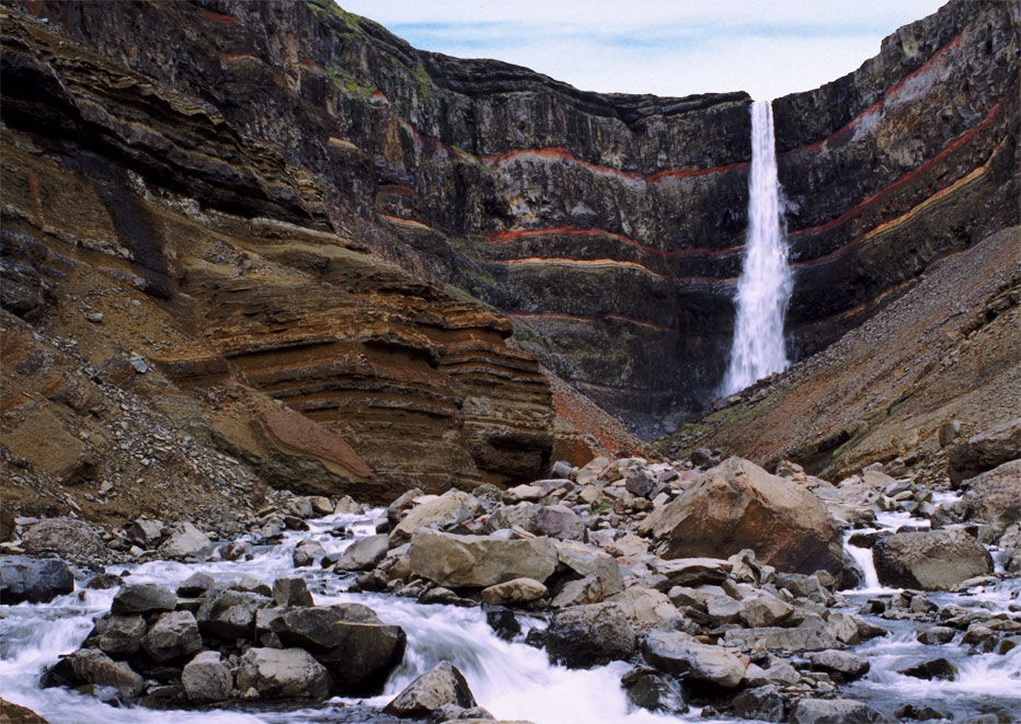 Hengifoss vor rund 22 Jahren