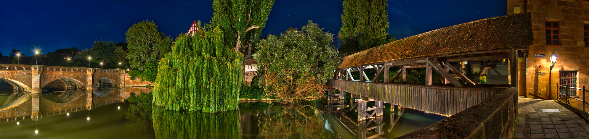 Henkersteg und Maxbrücke in Nürnberg