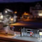 Hennef Bahnhof im Tiltshift look