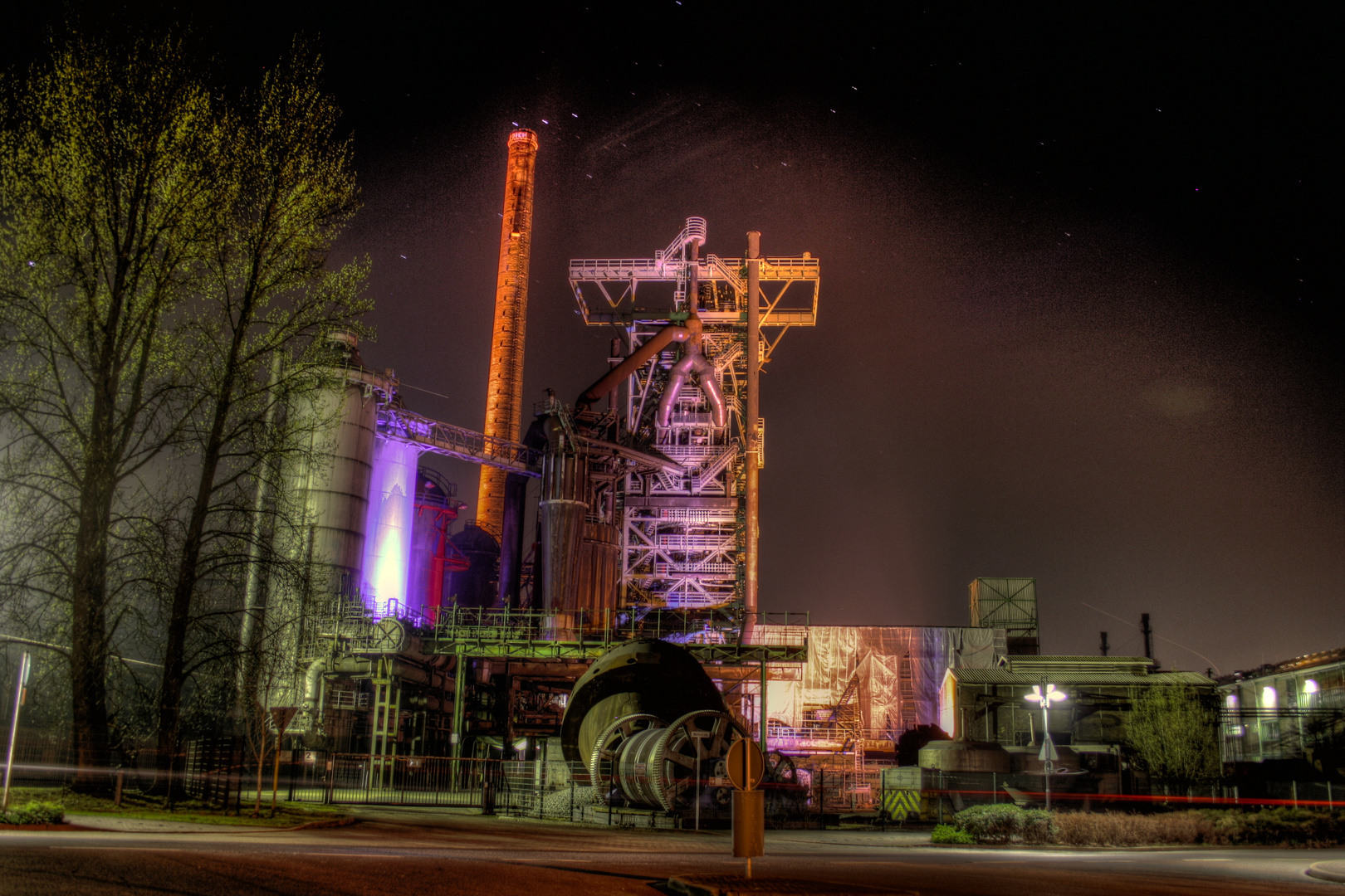 Henrichshütte bei Nacht