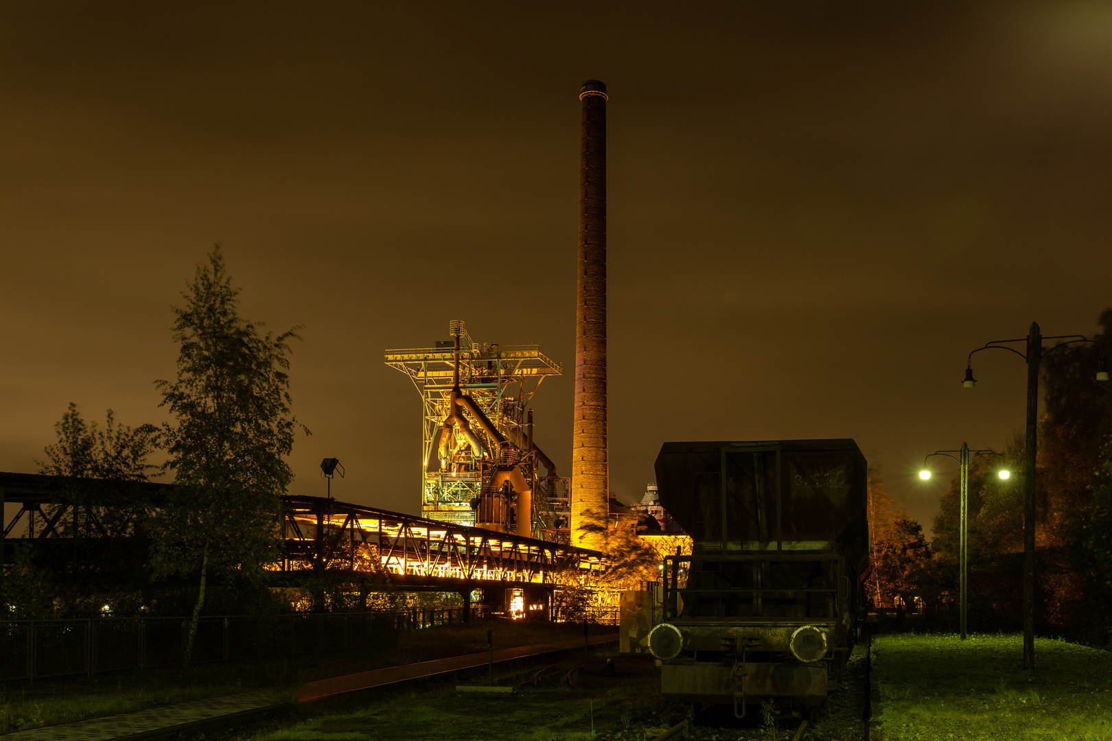 Henrichshütte bei Nacht