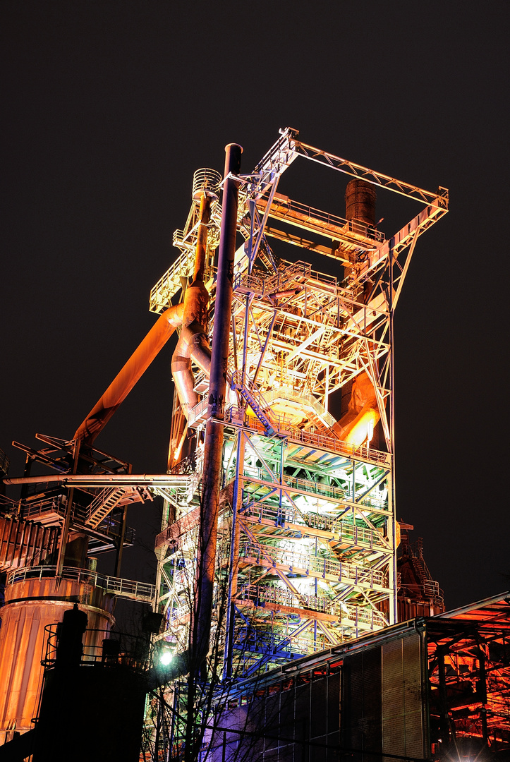 Henrichshütte Hattingen bei Nacht