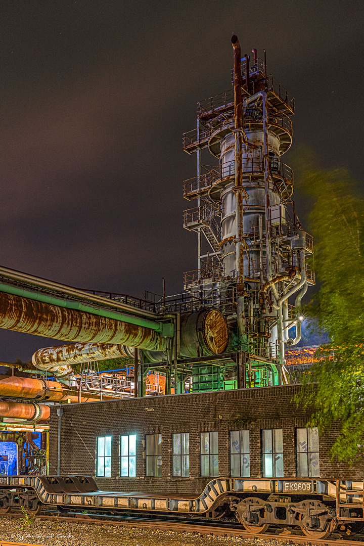 Henrichshütte - im Labor ist noch Licht..........