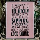 ... her husband is cooking with red wine