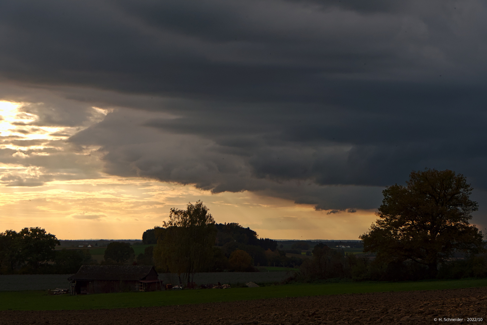 Herannahende Gewitterfront