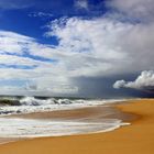 heraufziehendes Unwetter am Meer