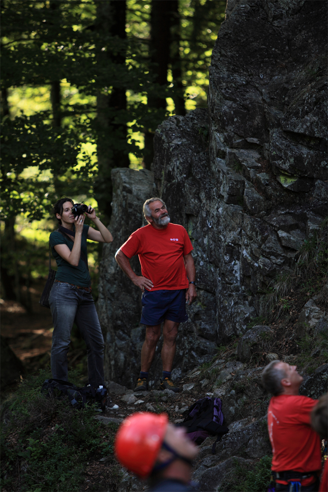 Herbert begleitet die Presse