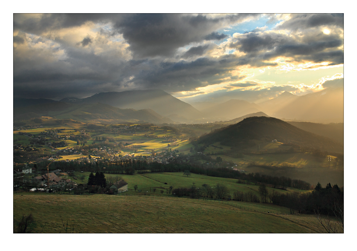 Herbeys au crépuscule