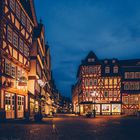 Herborn Innenstadt zur blauen Stunde. 