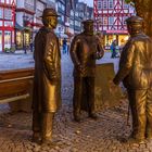 Herborn Marktplatz | 3 Herren im Gespräch