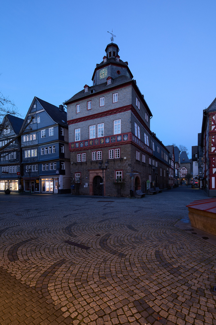 Herborn Marktplatz und Rathaus