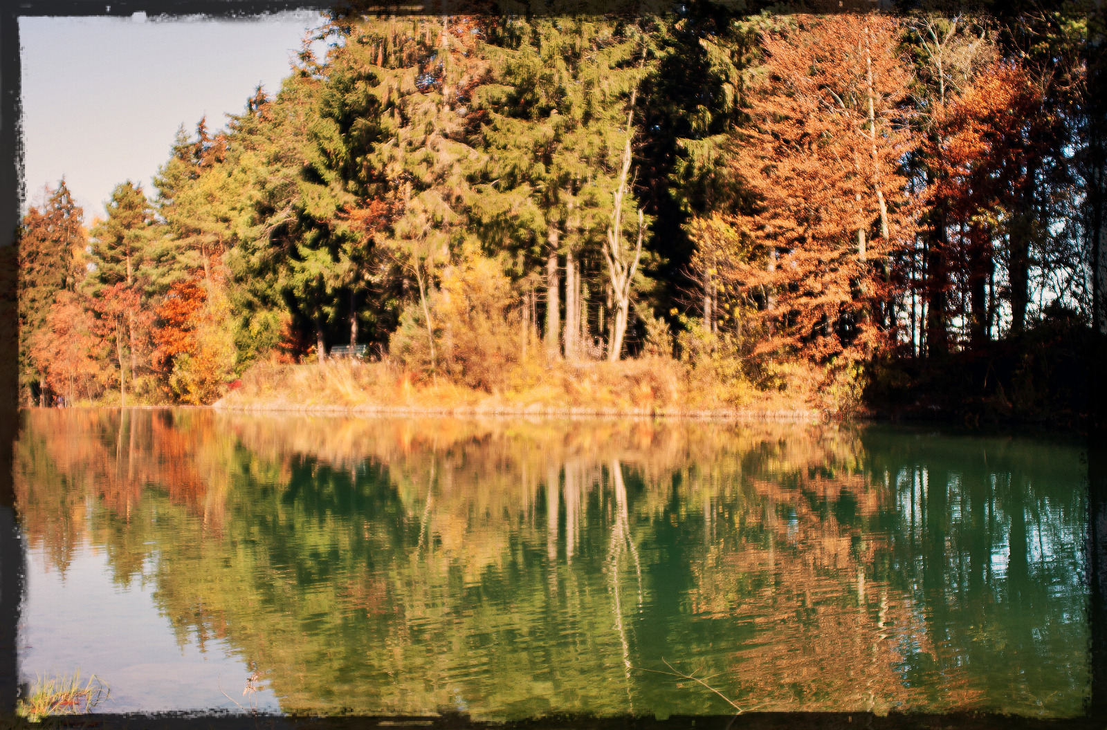 Herbsstimmung an der Mangfall bei Bad Feilnbach