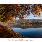 Herbst am Baldeneysee 2015