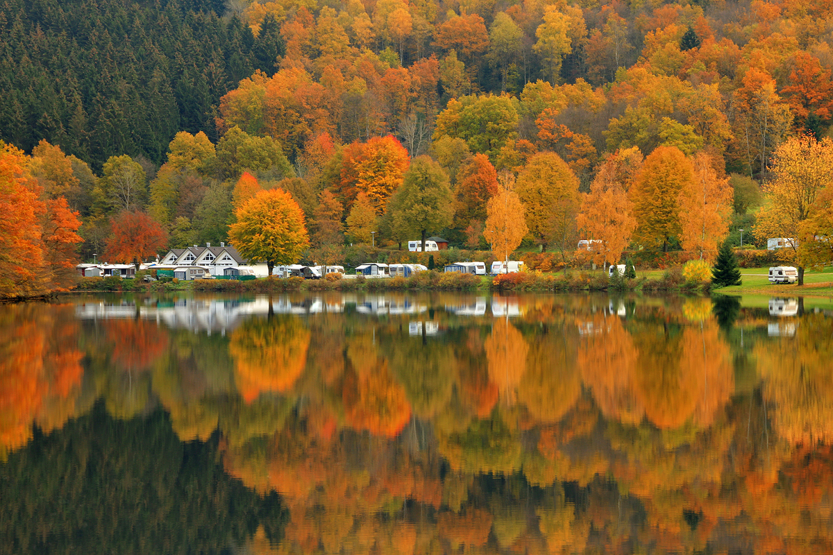 Herbst am Biggesee.