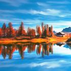 Herbst am blauen See