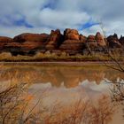 Herbst am Colorado River , Moab, UT