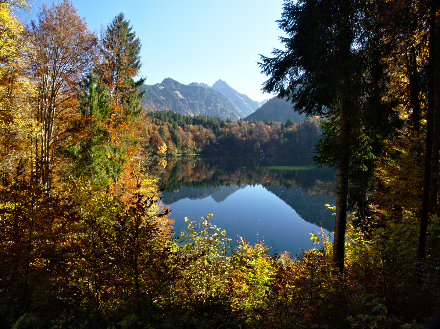 Herbst am Freibergsee in Oberstdorf