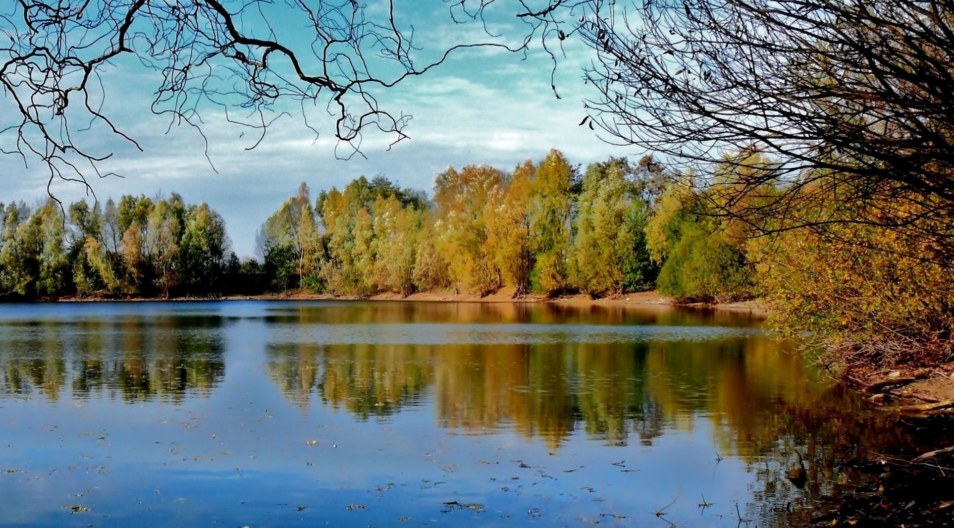 Herbst am Hitdorfer See in Leverkusen