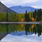 Herbst am Kathleen Lake im Yukon