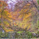 Herbst am kleinen Wasserfall