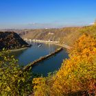 Herbst am Mittelrhein ( Loreley )