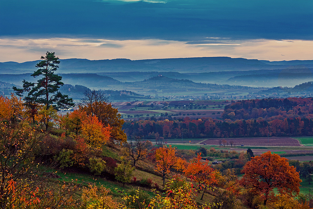 Herbst am Rand des Naturparks Schönbuch