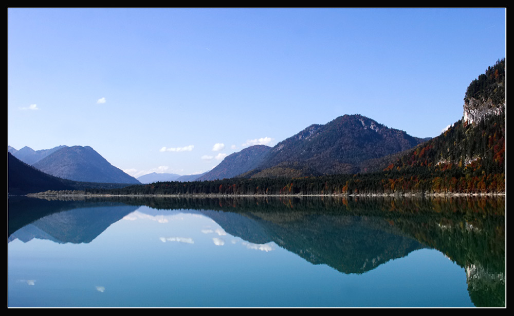 Herbst am Sylvensteinspeicher