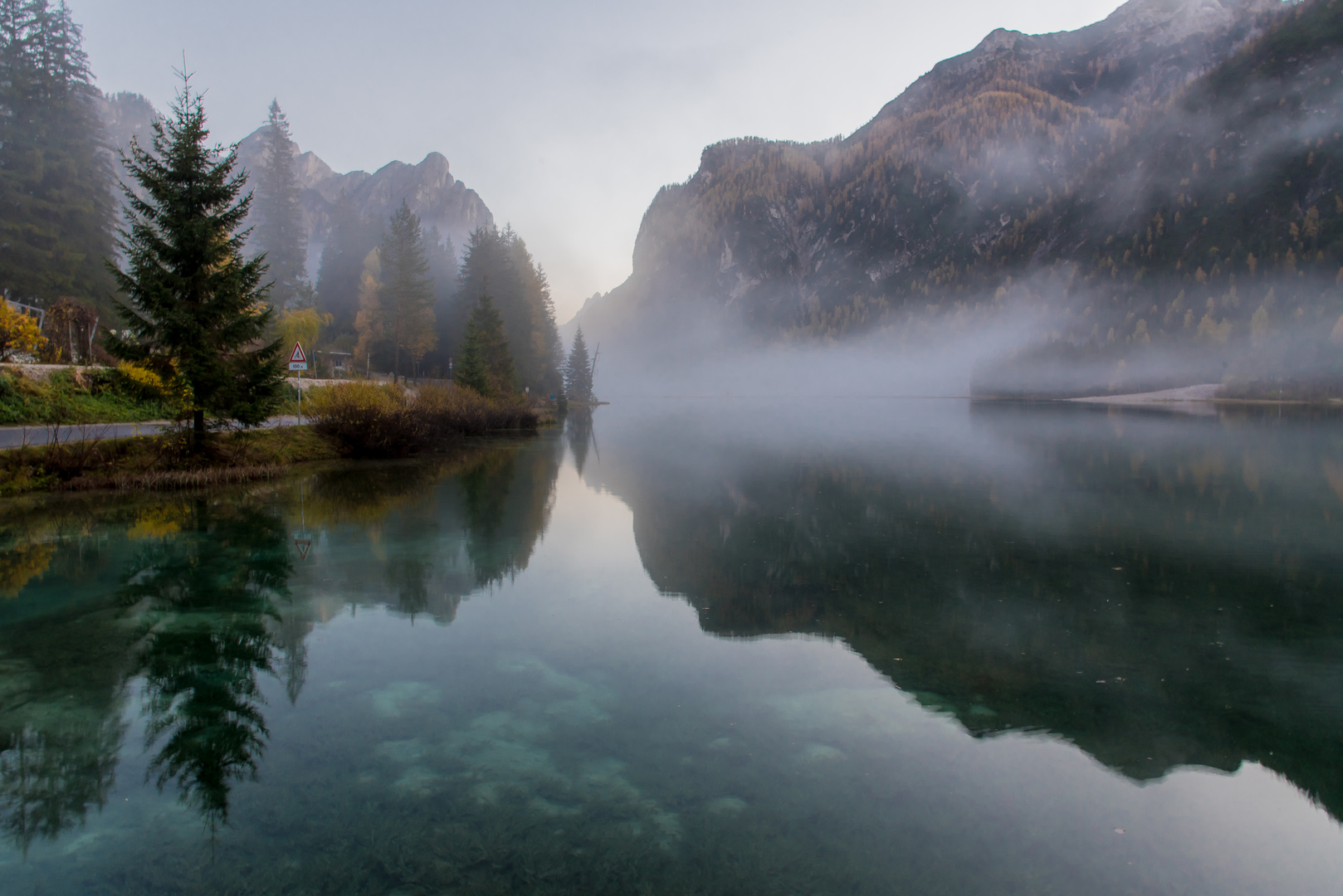 Herbst am Toblacher See