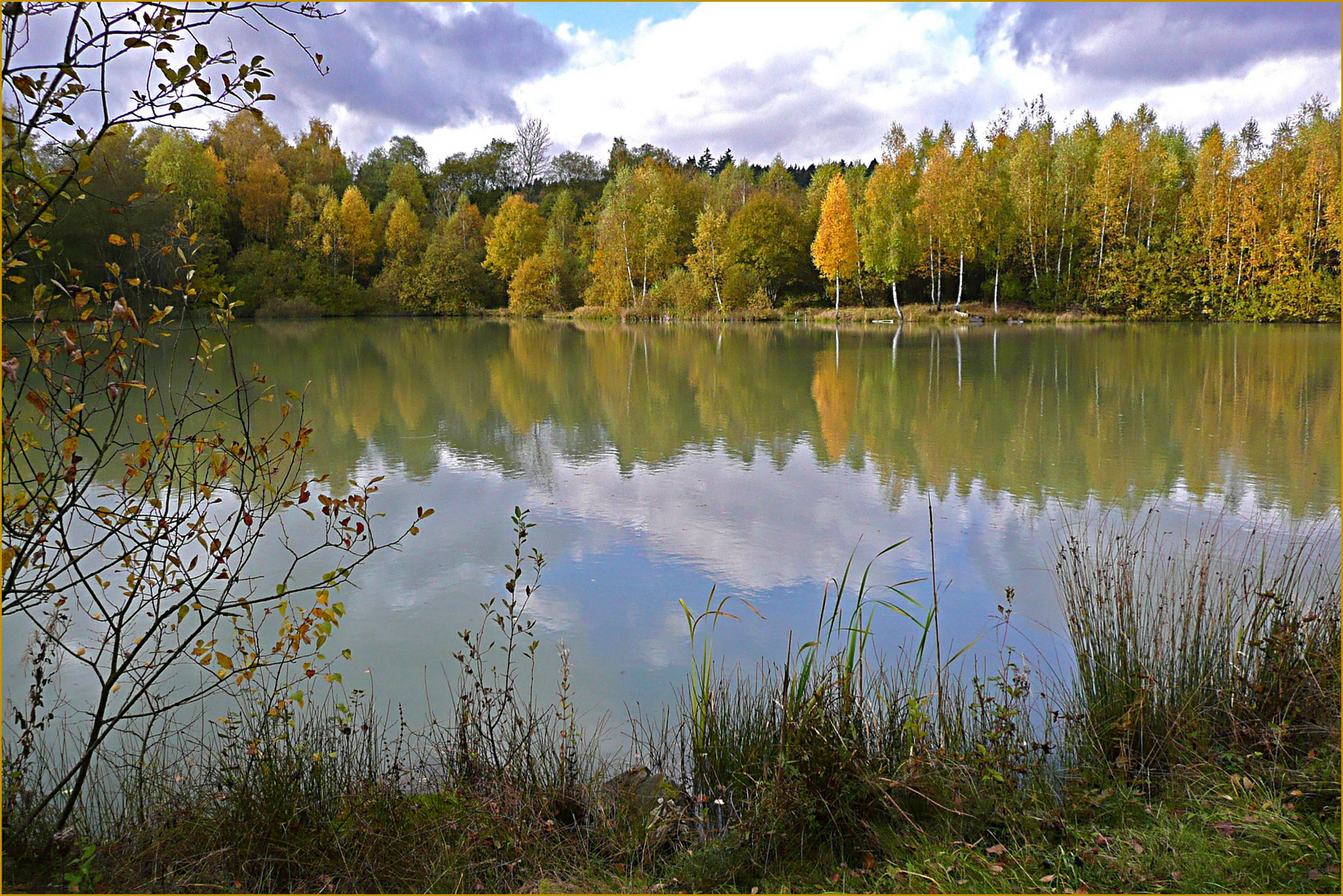 Herbst am Tongrubenweiher bei Wirges / Westerwald