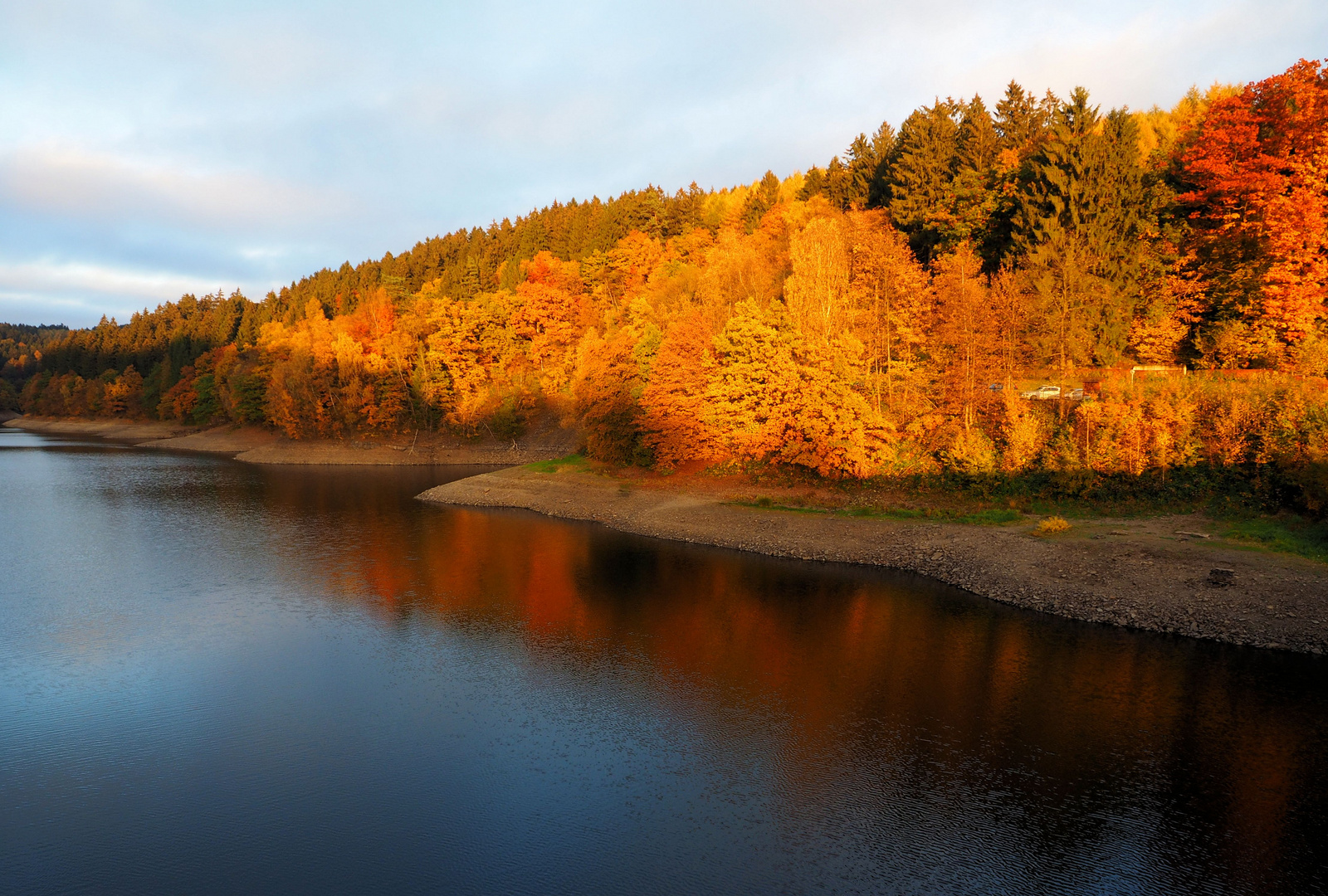 Herbst an der Aggertalsperre..