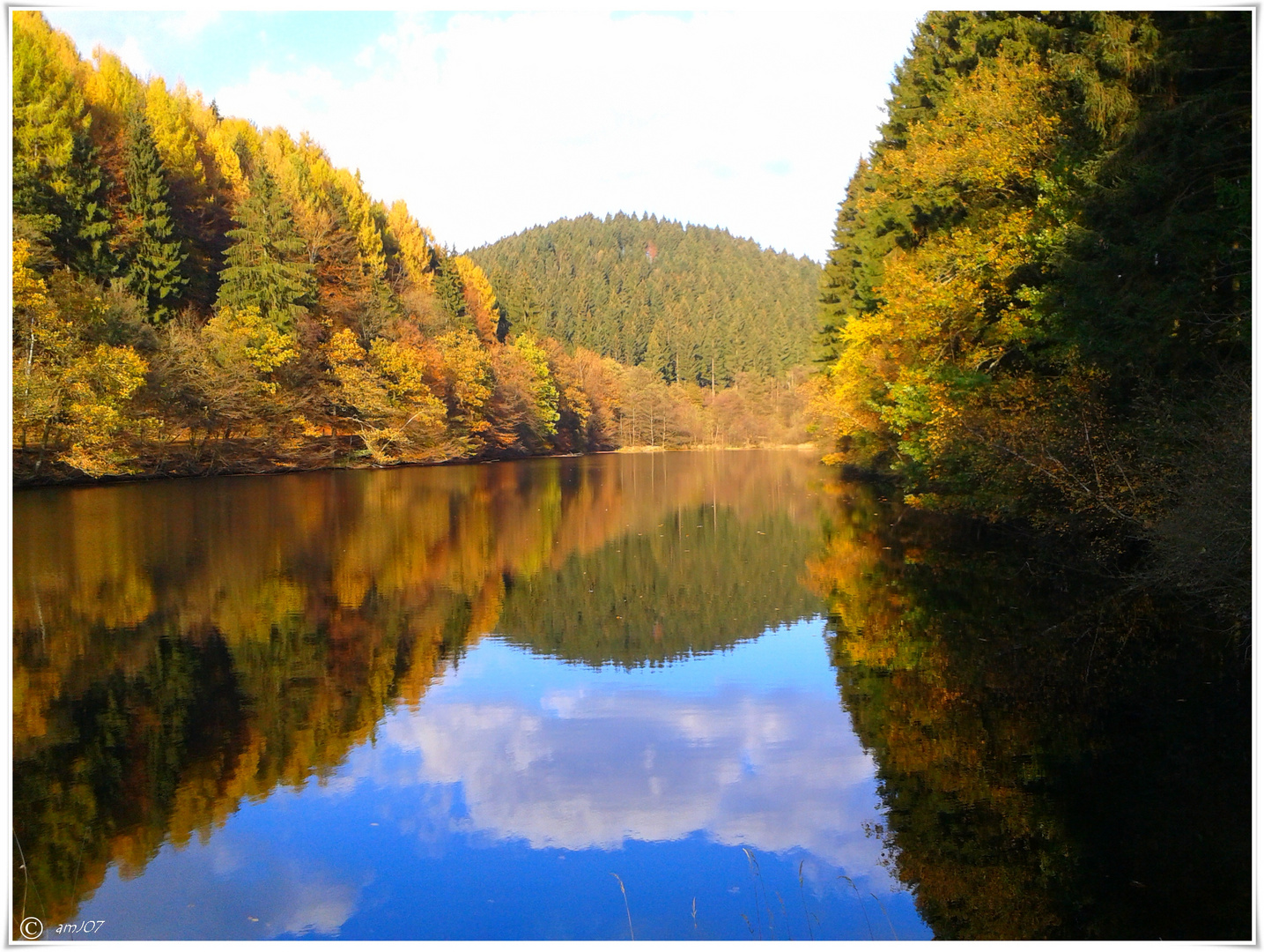 Herbst an der Aggertalsperre