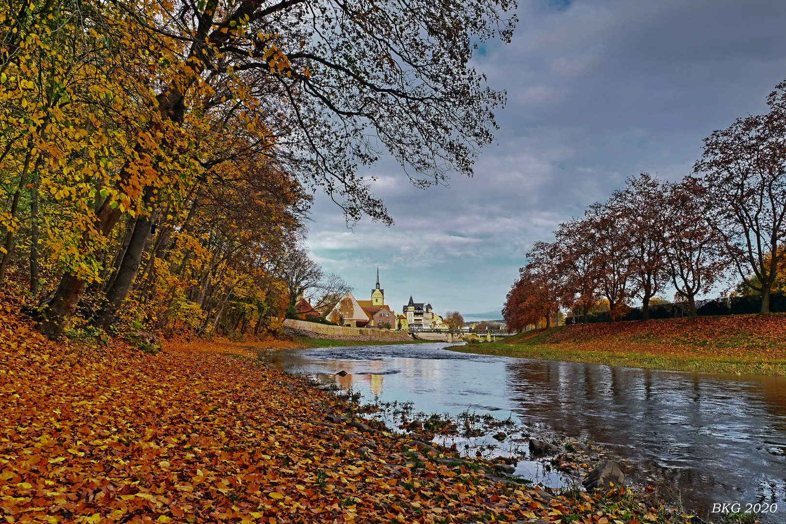 Herbst an der Elster