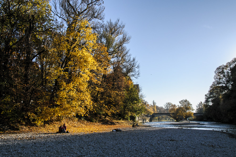 Herbst an der Isar