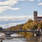 Herbst an der Isar in München