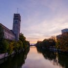 Herbst an der Isar in München