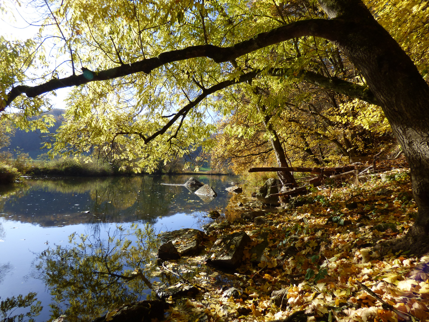 Herbst an der Jagst